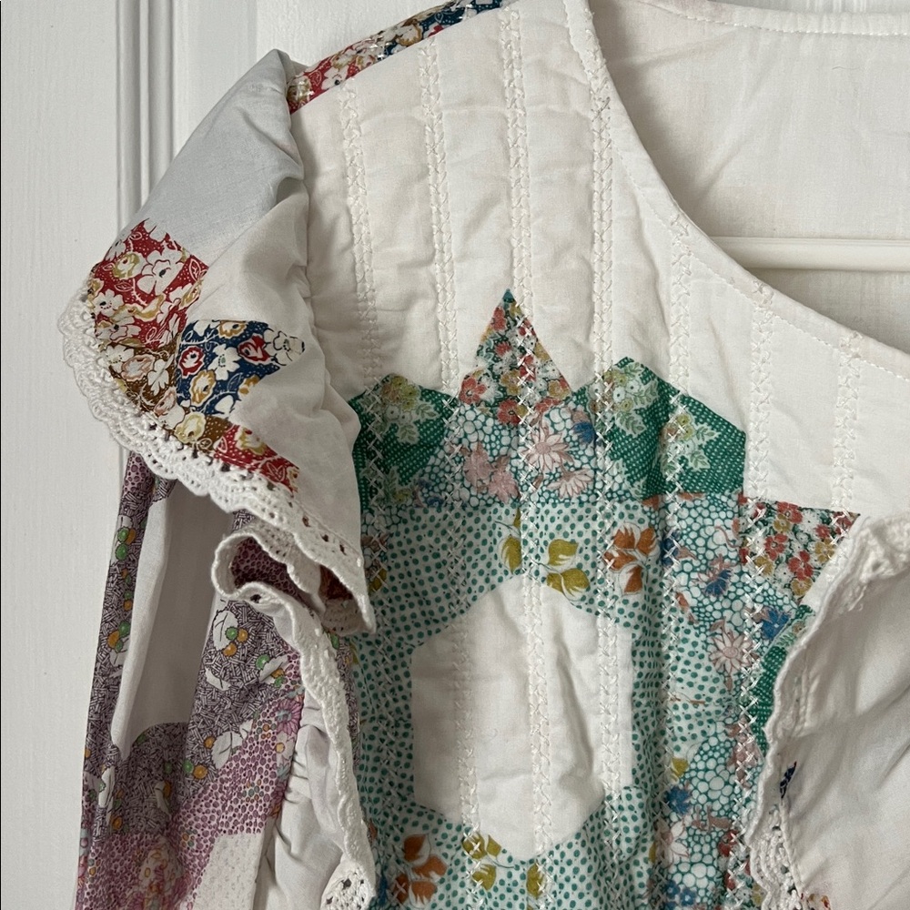 Sezane x Sea Collaboration quilted patchwork cardigan - Picture 6 of 8